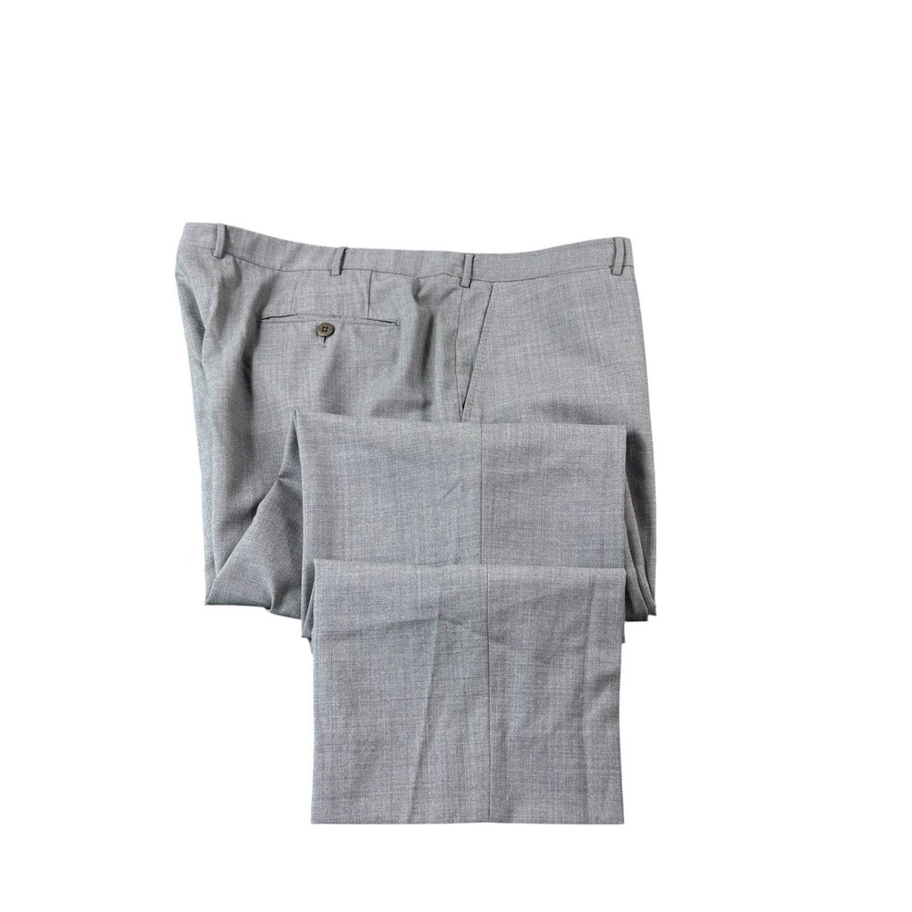 Ermenegildo Zegna Gray High Performance Wool Flat Front Dress Pants 42x30 Mens